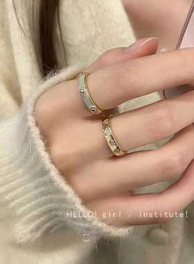 气质珐琅滴釉戒指套装