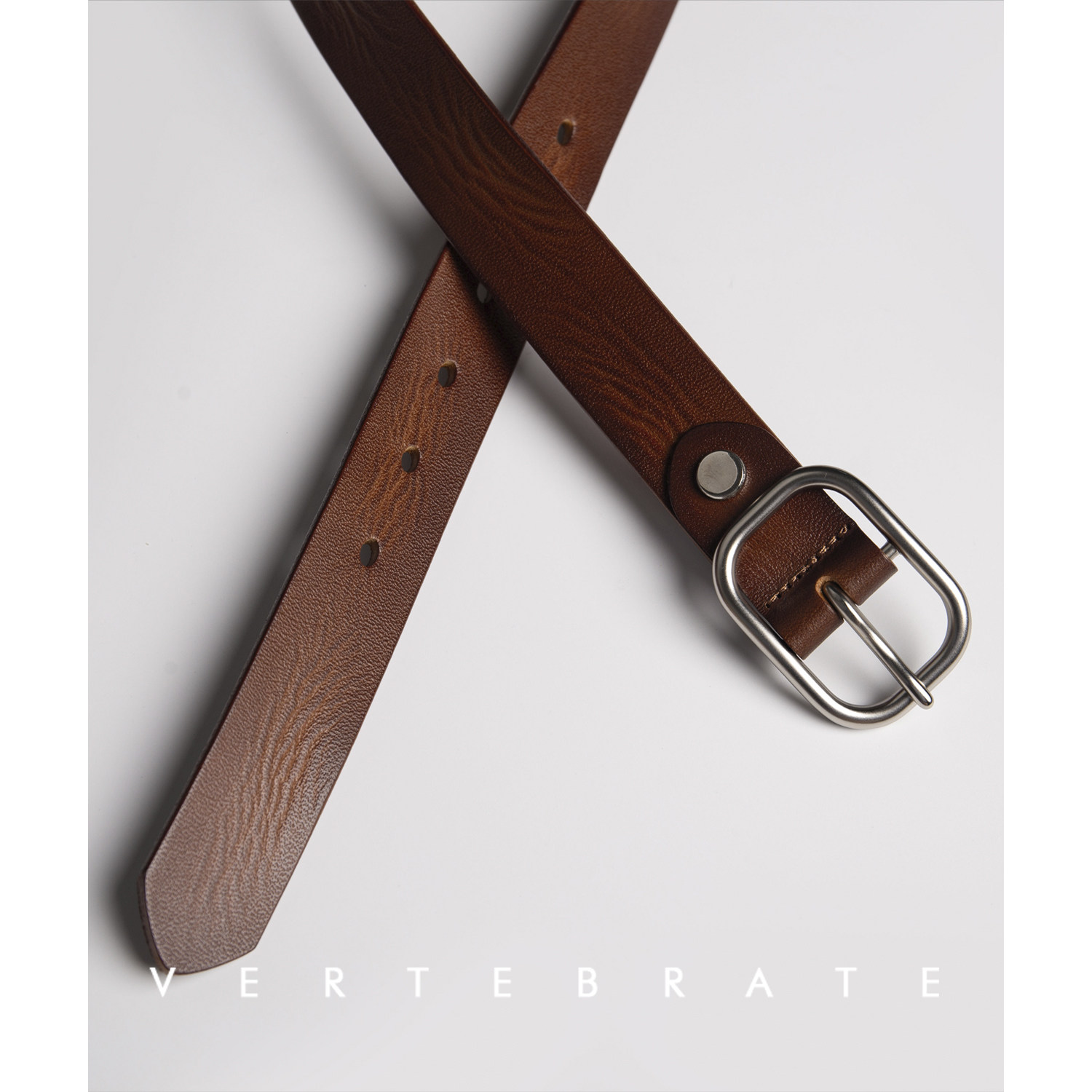 脊椎动物男装头层进口牛皮带压纹做旧简约针扣黑色真皮2.8cm腰带,淘宝优惠券,粉丝福利购,淘宝优惠卷