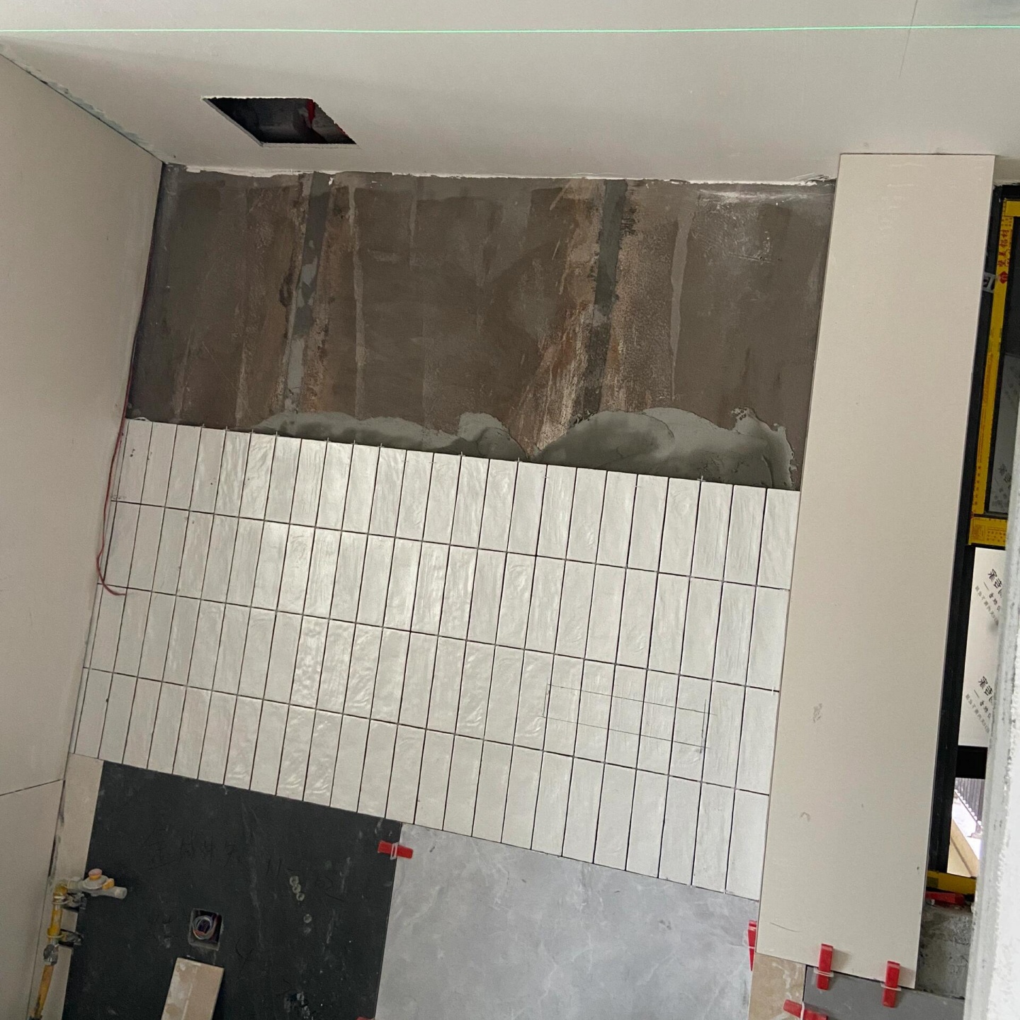 ins风珍珠釉小方砖手工砖 珠光奶油风玄关餐厅厨房背景墙卫生间 - 图1