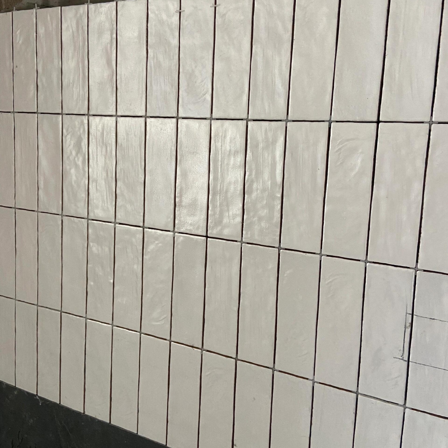 ins风珍珠釉小方砖手工砖 珠光奶油风玄关餐厅厨房背景墙卫生间 - 图0