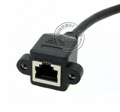 千兆网络延长线 RJ45 CAT6类纯铜 带固定座耳朵 锁螺丝面板网线 - 图3