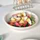 Oosheep milky white/simple bibimbap rice bowl underglaze colored salad bowl ceramic ramen bowl high-value soup bowl large size