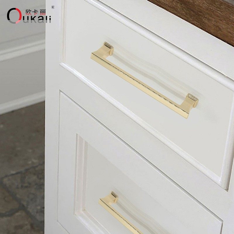 金色拉手北欧轻奢抽屉衣柜门拉手K金简约家具橱柜门把手亮金GD08,淘宝优惠券,粉丝福利购,淘宝优惠卷