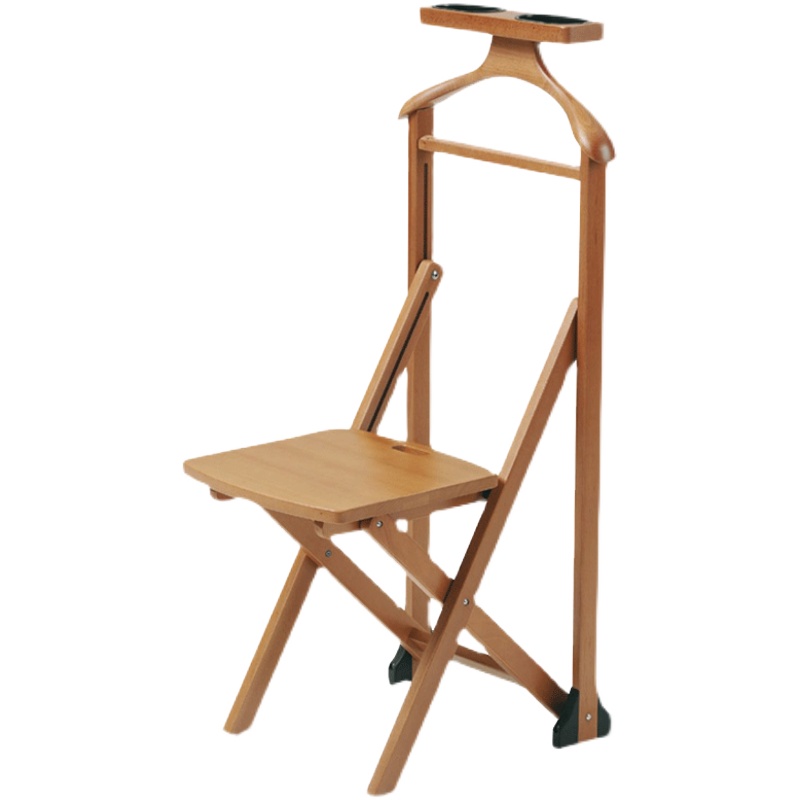 意大利进口Arit木质可折叠多功能椅意式家具储物椅子带衣架新中式-图2