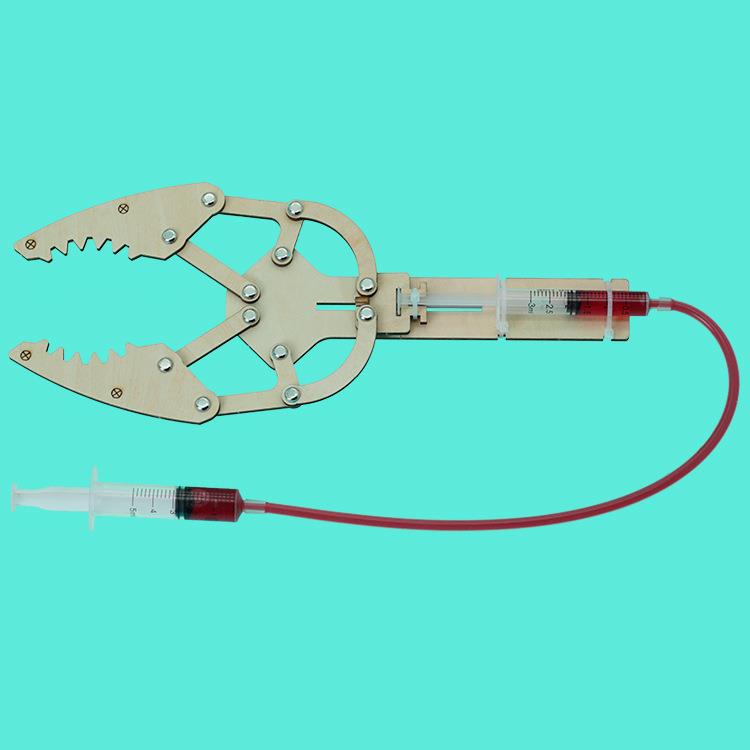 儿童科学实验教具 科学小手工科技小制作发明物理器材液压机械手