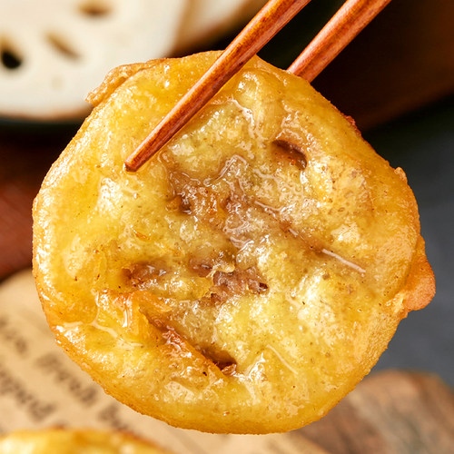 【2袋共1.6斤】天海藏香酥藕盒外酥里嫩400g/袋 油炸藕饼夹肉家庭 - 图0