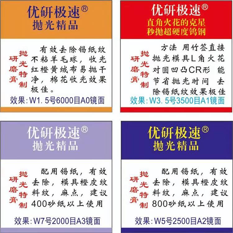 优研钻石膏极速金刚石研磨膏开粗快速去火花纹料纹钨钢高光膏3.5# - 图2