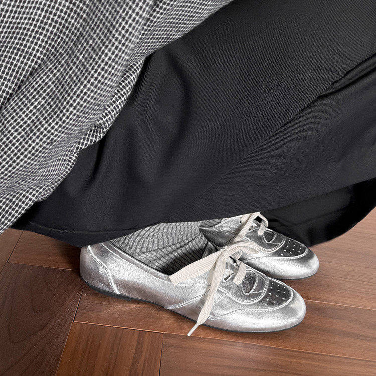 2026新款女士德训鞋休闲系带圆头平底单鞋舒适软皮深口鞋复古,淘宝优惠券,粉丝福利购,淘宝优惠卷