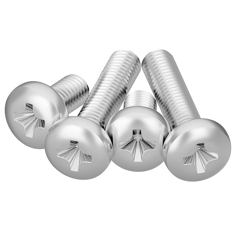 CZ五金304不锈钢十字盘头螺钉M2M2.5M3M4M5M6M810圆头螺丝钉YB818 - 图1