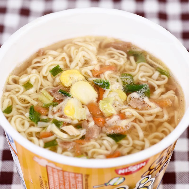 日清合味道点心杯方便面桶装泡面整箱夜宵速食即食牛肉虾仁风味面