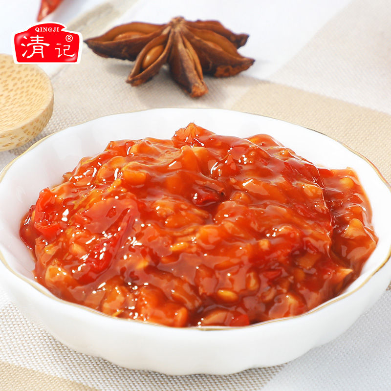 清记蒜蓉辣椒酱100g*3瓶拌面拌饭酱烧烤家常菜剁椒下饭菜江西特产