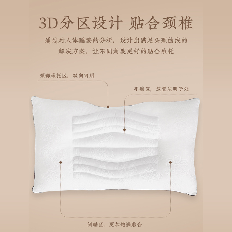 远梦家纺枕芯幽香决明子抒睡枕颈椎枕护颈枕单人不塌陷家用硬枕头
