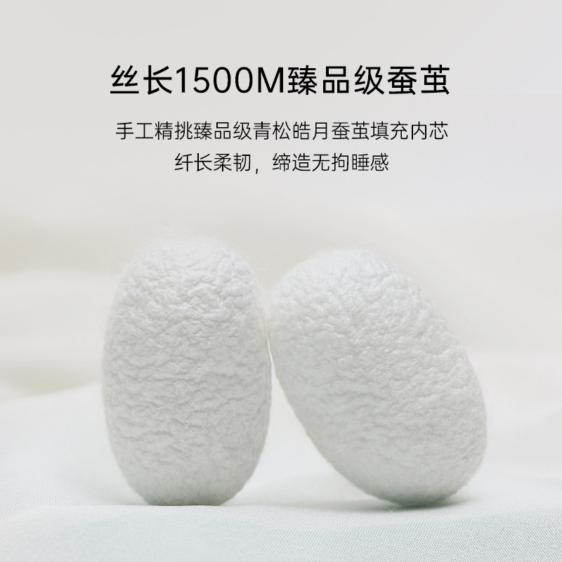银桑桐乡纯手工加厚保暖结婚蚕丝被 银桑蚕丝被