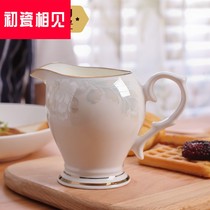 First porcelain meet with ceramic milkpot Bone China Milk coffee small milk cup European style Milk Tank Milk Vat Household Juice wasp