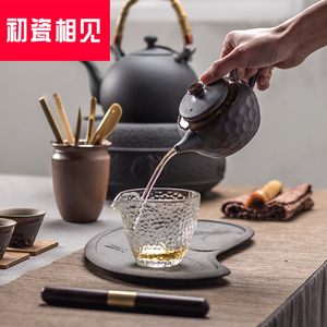 初瓷相见QXL 陶瓷茶壶 茶具手工泡茶器日式粗陶茶具仿古单壶禅意