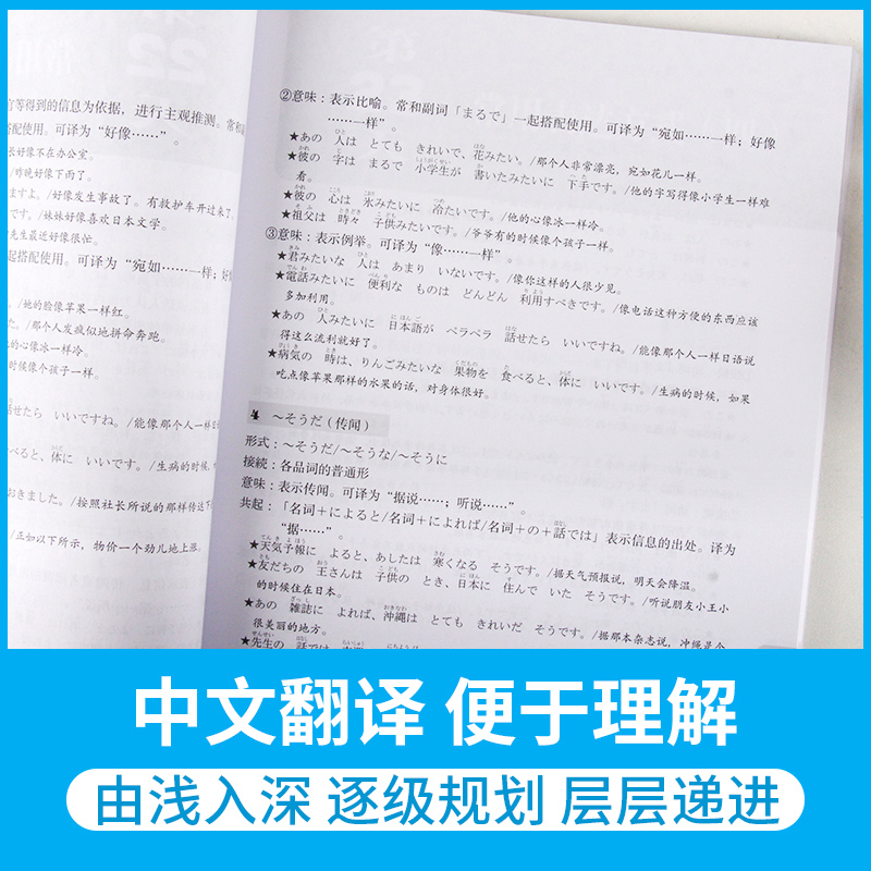 正版现货新日本语能力测试50天逐级突破(N5N4N3语法天天学) 第二版日语三级四级五级语法训练-日语考试辅导书初级日语自学教材词典 - 图2