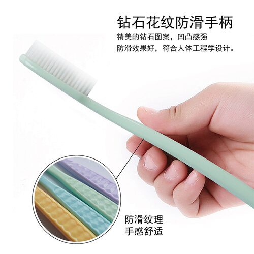 CCOKIO酷优客牙刷长刷头牙刷清洁牙齿高密细软毛牙刷家庭装4支装 - 图3