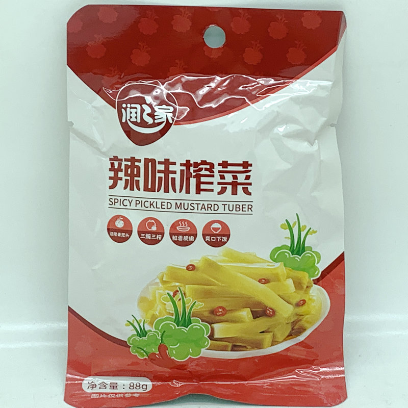 润之家脆口辣味榨菜丝淡盐脆口榨菜芯热卖下饭佐餐炒菜即食配粥菜