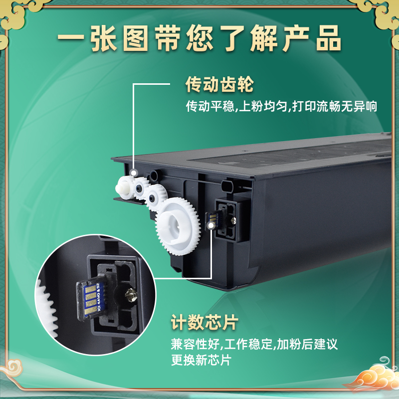 s201nv复印机粉盒通用SHARP牌夏普SF-S201N打印机专用墨盒sf237ct碳粉盒238墨粉耗材sfs墨鼓磨粉粉合fs磨合tc-图1