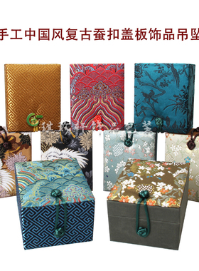 仙鹤布艺收纳盒中式把件展示摆放