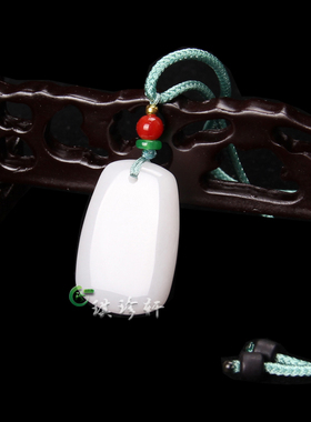 新疆金丝玉无事牌吊坠情侣