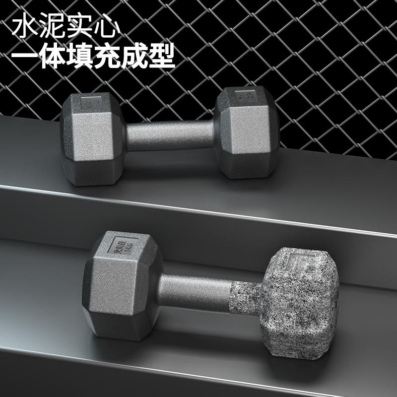 Gym hexagonal dumbbell fitness equipment dumbbells健身哑铃-图1