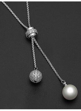 Sweater chain women's long necklace fashion百搭毛衣链女项链