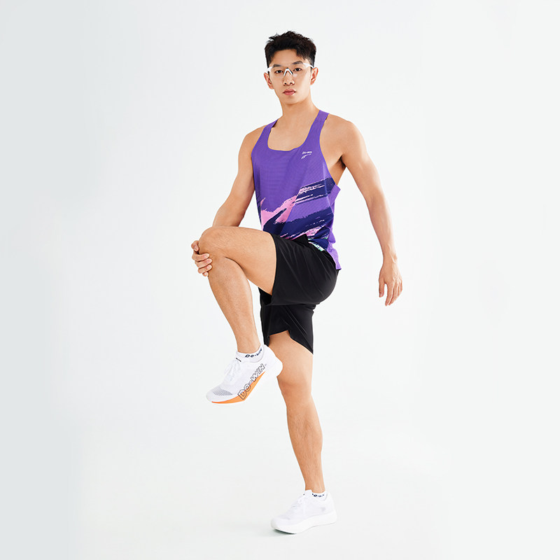多威运动田径背心男新款专业跑步透气无袖T恤2142439