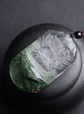 孤品属鼠千手观音本命佛绿幽灵