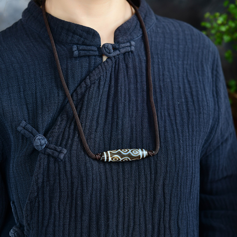 藏区回流西藏真品老天珠至纯转运珠 宫妃项坠/吊坠