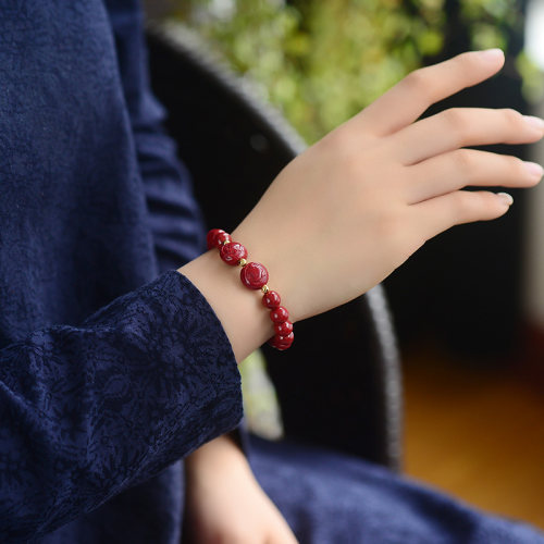 朱砂红绳手链马羊六合贵人马羊喜合2026年属马人吉祥物手串男女 - 图3