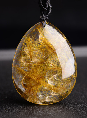 金发晶吊坠生肖猪