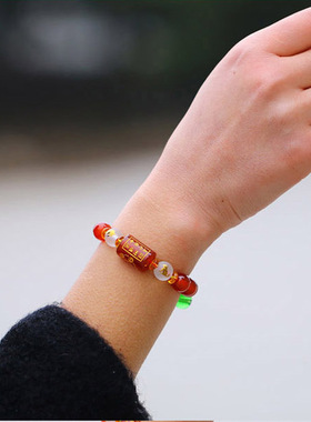 2026年属兔属狗卯戌五行六合贵人局手链生肖吉祥物手串男女