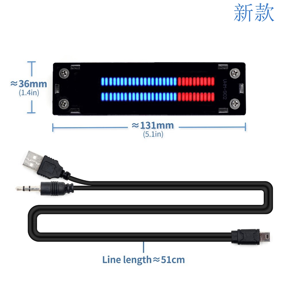 双12位双声道LED音乐频谱电平指示灯（7绿2橙3红） 音响LED指示灯 - 图3