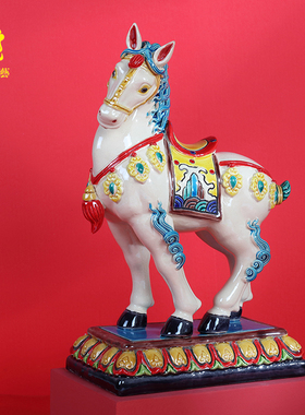 国潮文创书房新中式风陶瓷摆件