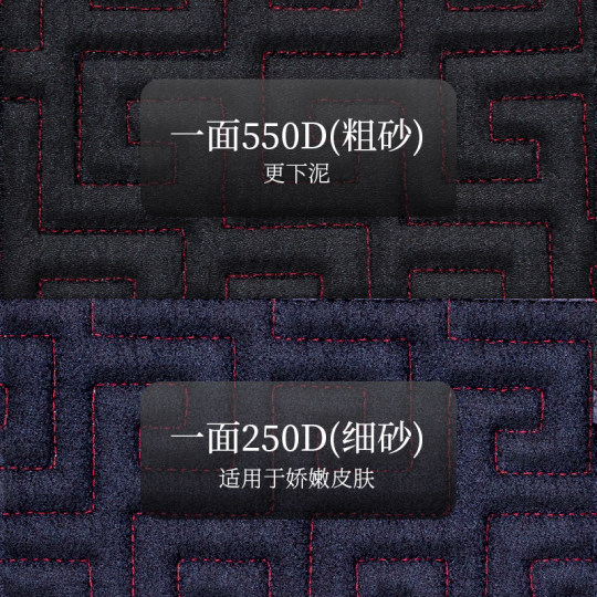 Men's special bath towel with coarse sand and fine sand on the back