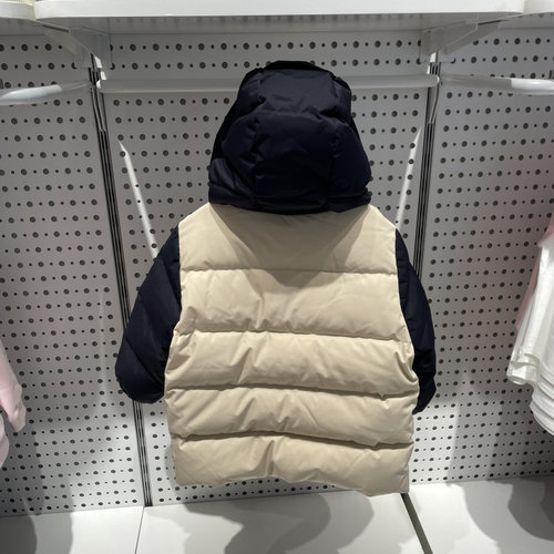 斐乐FILA童装25冬季男小童休闲百搭加厚保暖连帽羽绒服K11B544906 - 图0