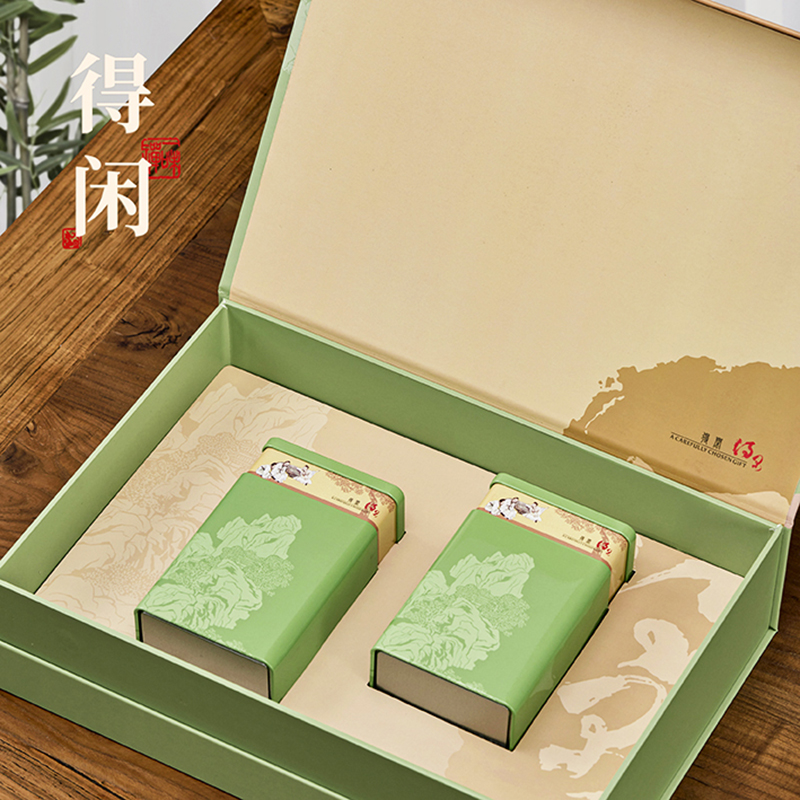 新款茶叶包装盒通用龙井碧螺春半斤一斤装红茶绿茶礼品空盒子定制 - 图1