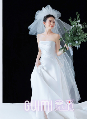 蓬蓬造型头纱新娘拍照道具