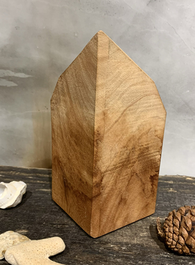 手工艺术家居陈列茶几书架床头柜摆件扩香木香薰实木原木手工切割