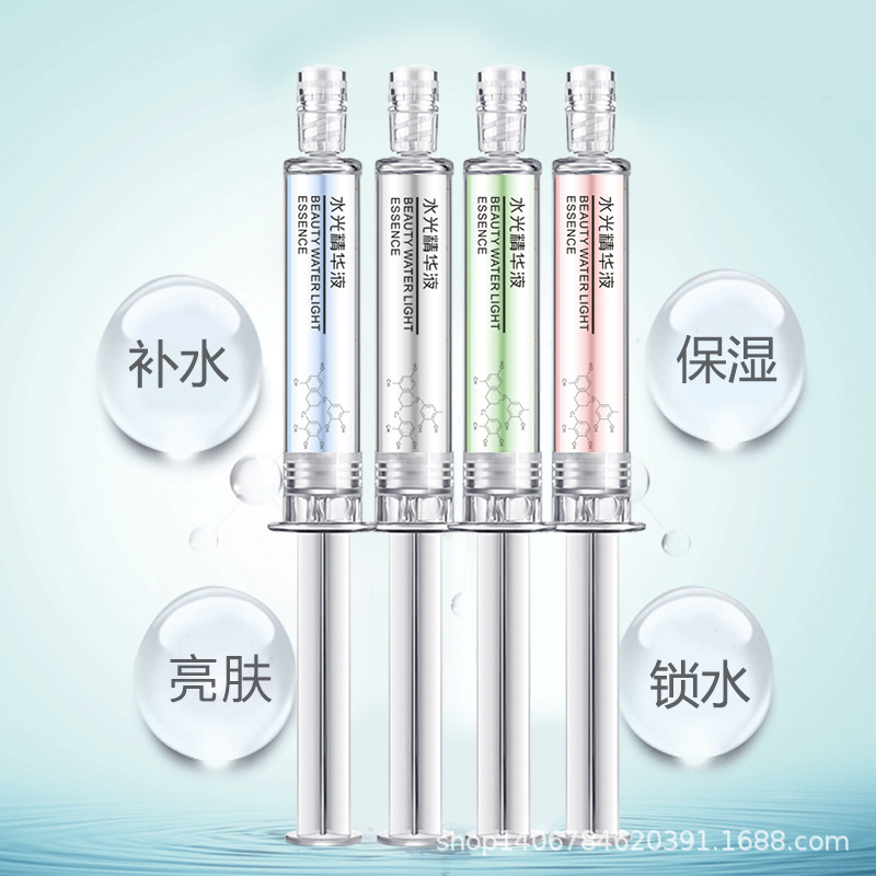 恒娇涂抹式水光针10ml补水保湿收缩毛孔面部精华液玻尿酸原液10支 - 图0