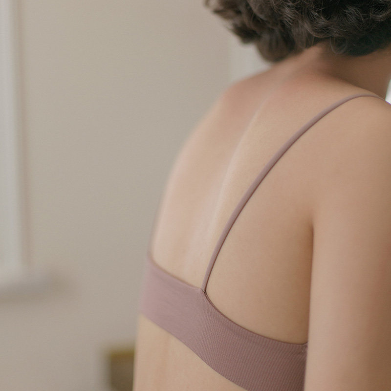 靴下物新款法式三角杯细夏季肩带 靴下物文胸