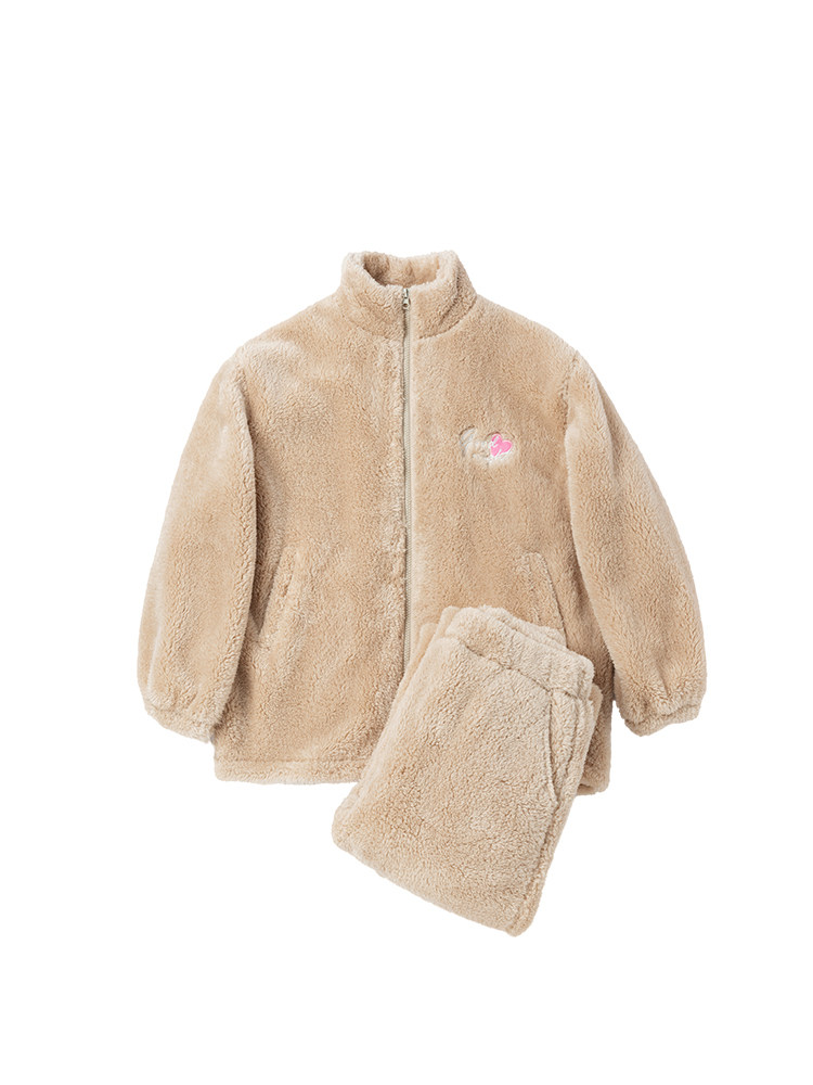 靴下物高领睡衣精致刺绣可外穿 靴下物睡衣/家居服套装