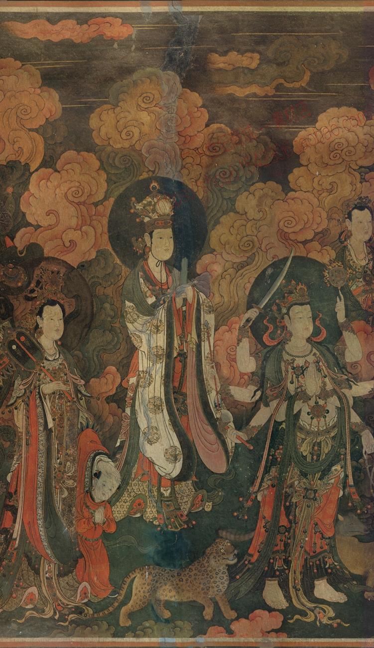FA03法海寺壁画 帝释梵天西 礼佛护法图高清电子版绘画图片素材 - 图1