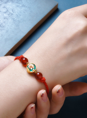 半成品可配饰diy红绳手链