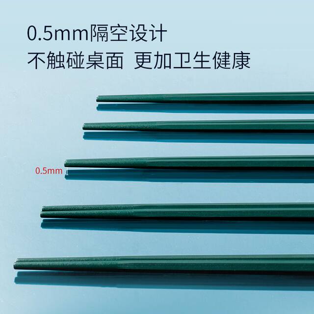 Double Ten Metal Light Luxury Style Chopsticks