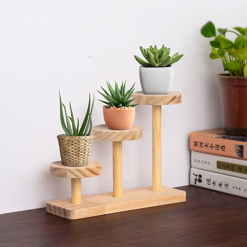 花架置物架阳台飘窗多肉盆栽多层展示架实木桌面手办多功能收纳架,淘宝优惠券,粉丝福利购,淘宝优惠卷
