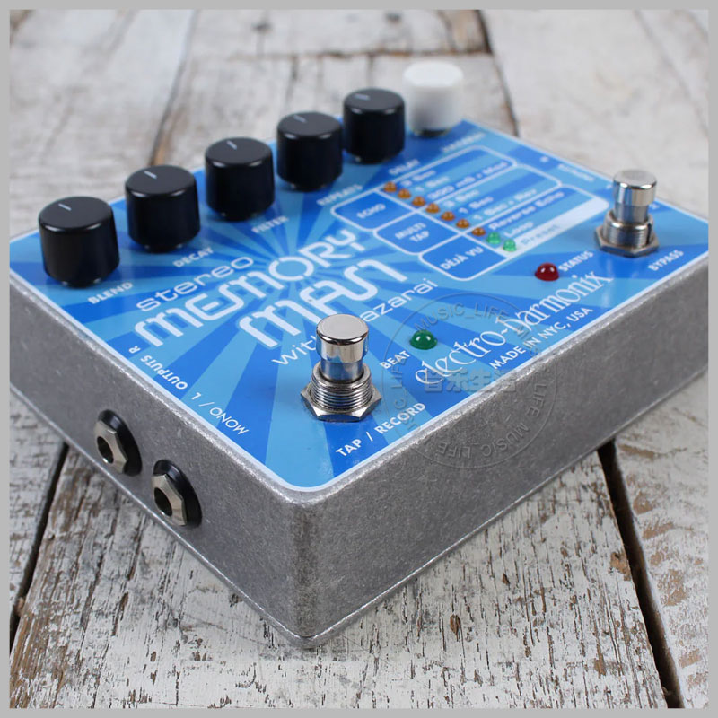 EHX STEREO MEMORY MAN WITH HAZARAI立体声延时迟合唱单块效果器