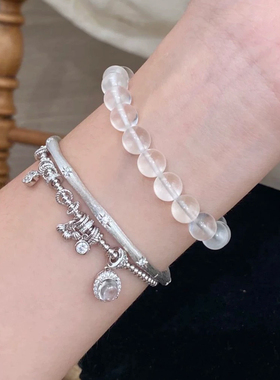 s925纯银龙心同款水沫玉盘缠手链复古时尚小众设计百搭感手串