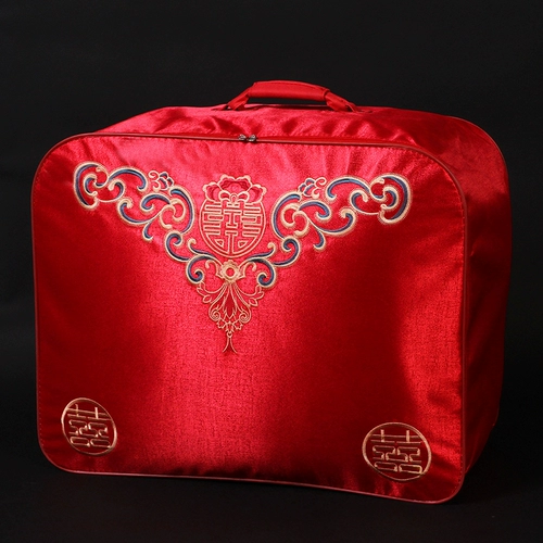 Одеяло, сумка для хранения, красная портативная большая упаковка, с вышивкой, постельные принадлежности